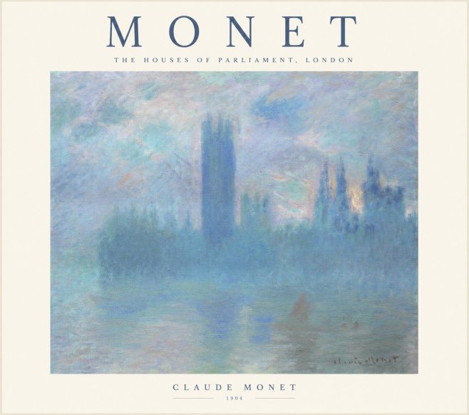 Monet The Houses of Parliament, London I No1 - Plakat
