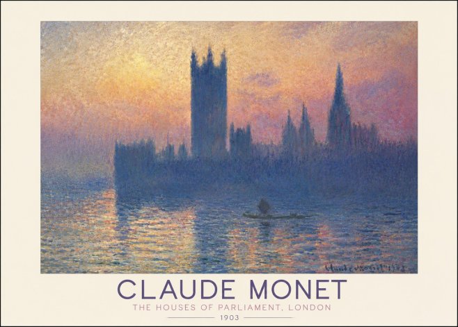 Monet The Houses of Parliament, London II No5 - Plakat