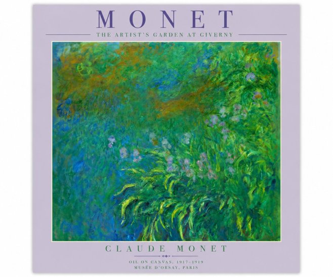 Monet The Artist's Garden at Giverny No4 - Plakat