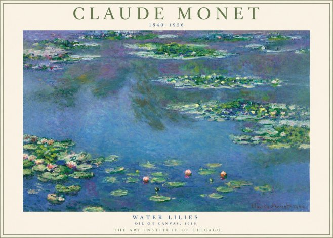 Monet Water Lilies I No3 - Plakat