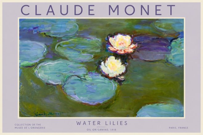Monet Water Lilies II No4 - Plakat