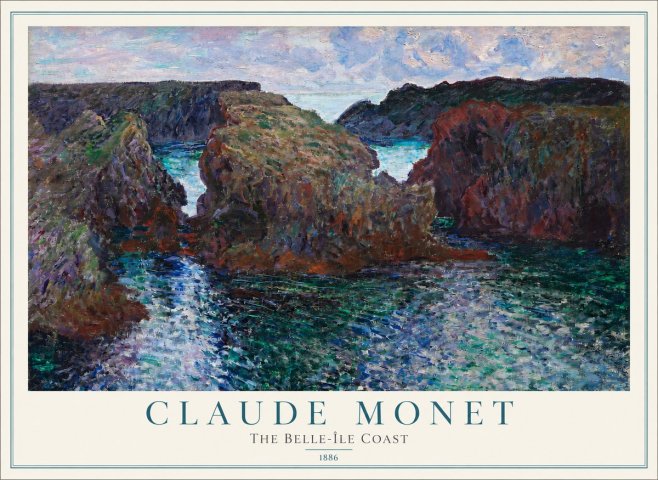 Monet The Belle-île Coast No2 - Plakat