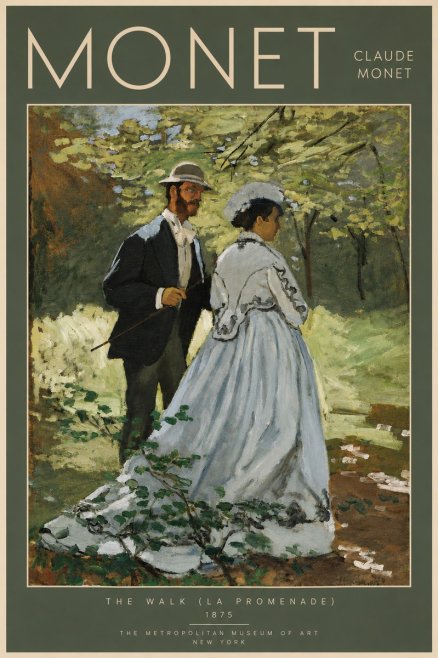 Monet The Walk (La Promenade) No5 - Plakat