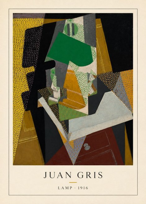 Juan Gris Lamp No4 - Plakat