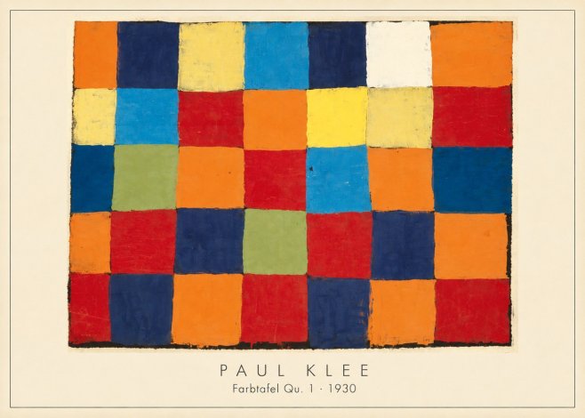 Paul Klee Farbetafel Qu 1 · 1930 No3 - Plakat