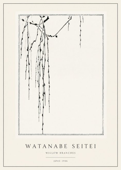 Watanabe Seitei Willow Branches No1 - Plakat