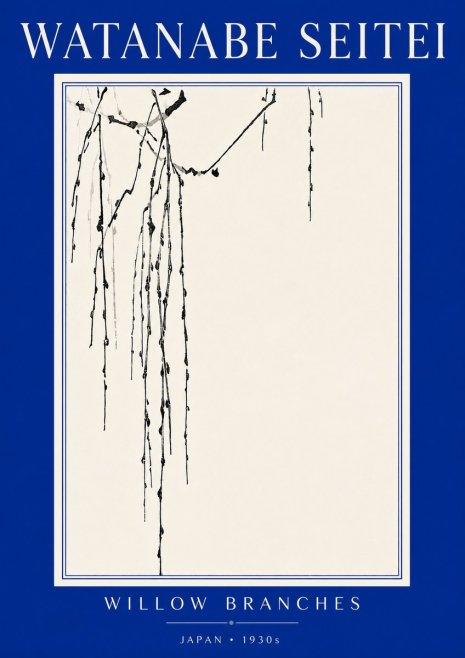 Watanabe Seitei Willow Branches I No5 - Plakat