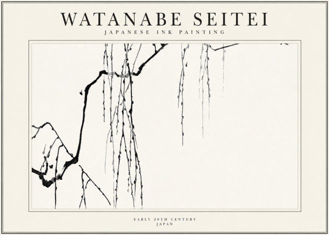 Watanabe Seitei Willow Branches No1 - Plakat