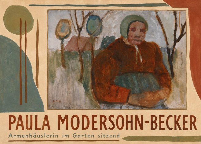 Paula Modersohn-Becker Armenhäuslerin Im Garten Sitzend No4 - Plakat