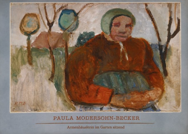 Paula Modersohn-Becker Armenhäuslerin Im Garten Sitzend No5 - Plakat