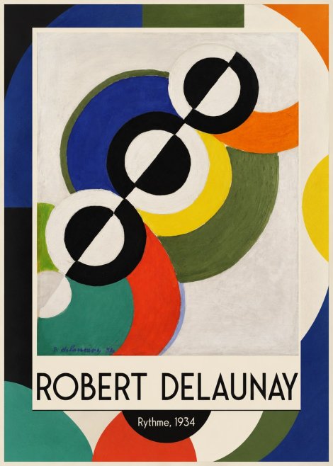 Robert Delaunay Rythme, 1934 No1 - Plakat
