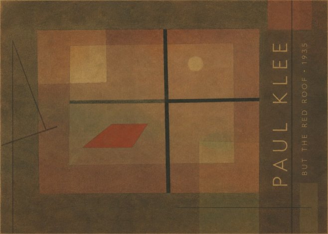 Paul Klee But the Red Roof No4 - Plakat