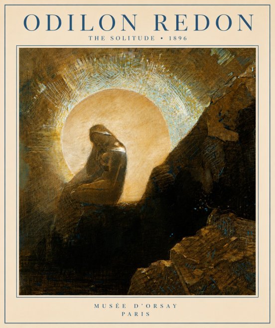 Odilon Redon The Solitude No4 - Plakat
