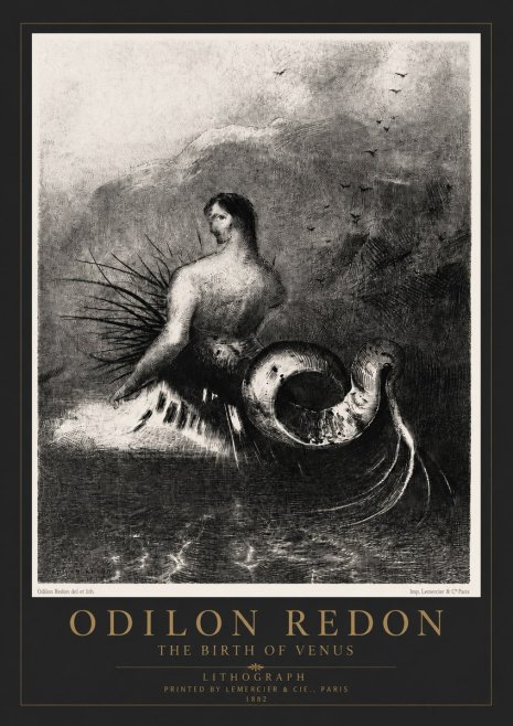 Odilon Redon The Birth of Venus No4 - Plakat