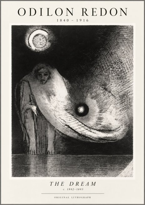 Odilon Redon The Dream No5 - Plakat