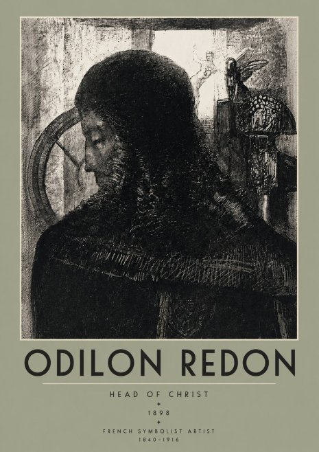 Odilon Redon Head of Christ II No2 - Plakat