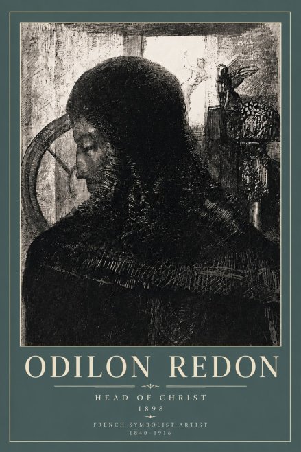 Odilon Redon Head of Christ II No5 - Plakat
