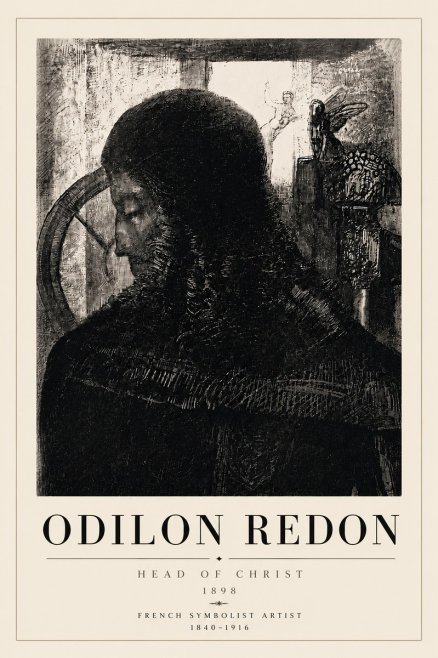 Odilon Redon Head of Christ II No6 - Plakat
