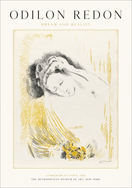 Odilon Redon Dream and Reality No1 - Plakat