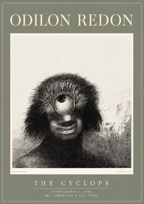 Odilon Redon The Cyclops II No3 - Plakat