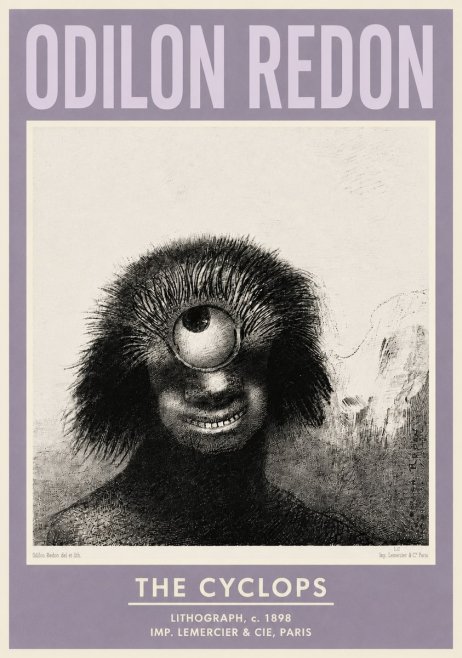 Odilon Redon The Cyclops II No4 - Plakat