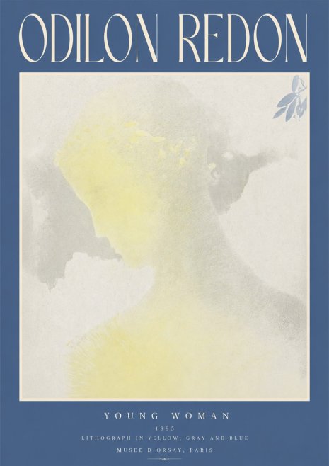 Odilon Redon Young Woman No2 - Plakat