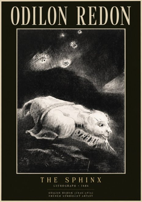 Odilon Redon The Sphinx No2 - Plakat