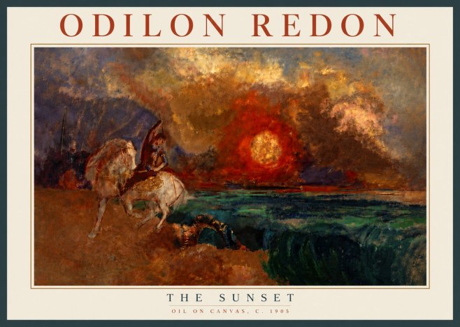 Odilon Redon The Sunset No6 - Plakat