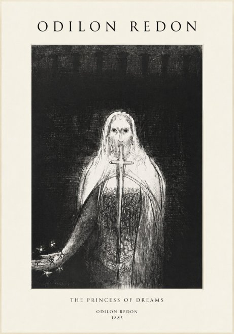 Odilon Redon The Princess of Dreams No1 - Plakat