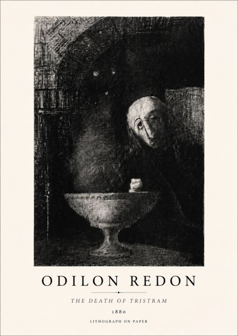 Odilon Redon The Death of Tristram No5 - Plakat