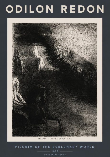 Odilon Redon Pèlerin Du Monde Sublunaire No4 - Plakat