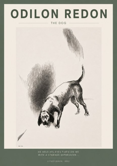 Odilon Redon The Dog No2 - Plakat
