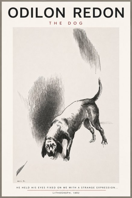 Odilon Redon The Dog No4 - Plakat