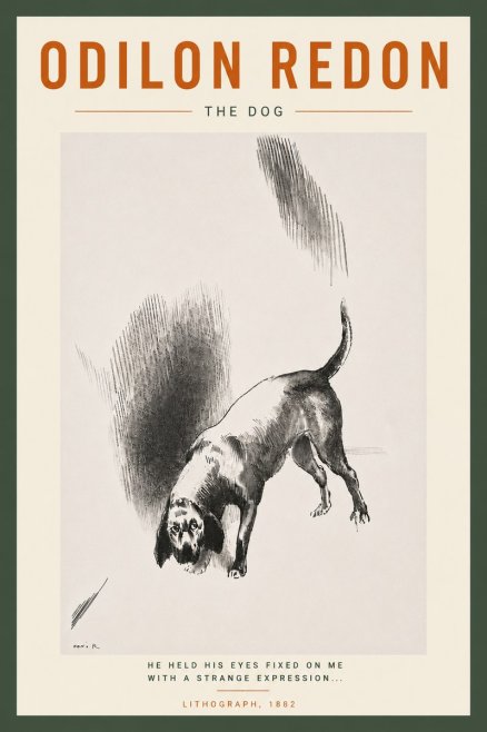 Odilon Redon The Dog No6 - Plakat