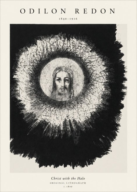 Odilon Redon Christ with the Halo No1 - Plakat