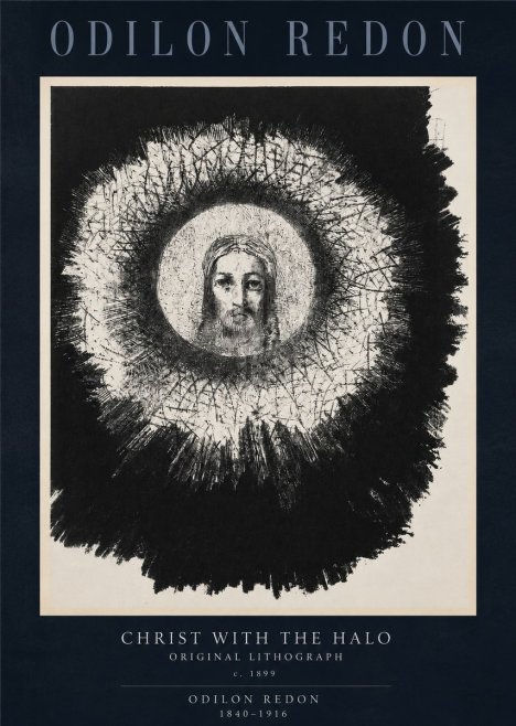 Odilon Redon Christ with the Halo No2 - Plakat