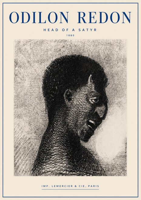 Odilon Redon Head of a Satyr No4 - Plakat
