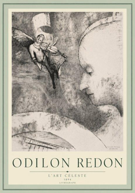 Odilon Redon L'art Céleste No5 - Plakat
