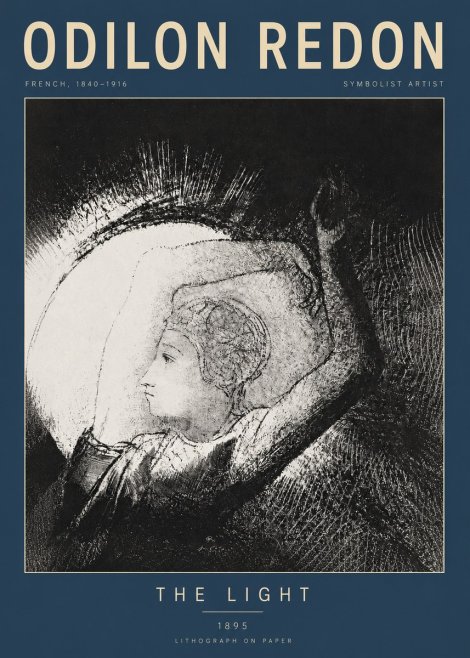 Odilon Redon The Light No2 - Plakat