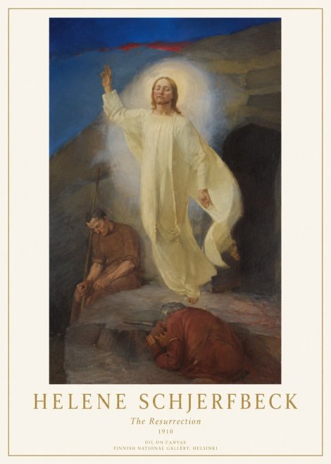 Helene Schjerfbeck The Resurrection No1 - Plakat