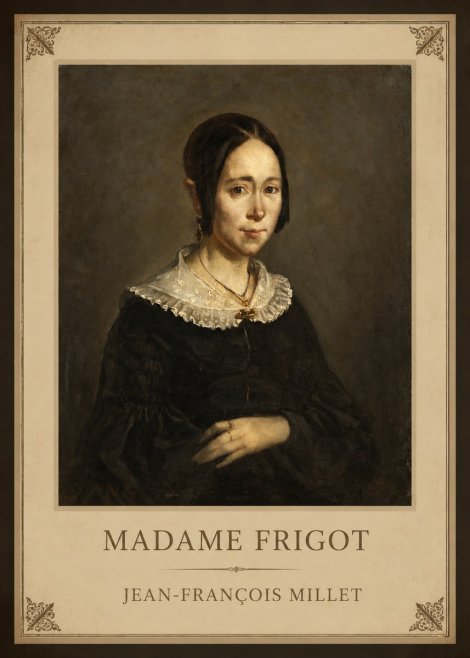 Jean-François Millet Madame Frigot No1 - Plakat