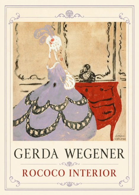 Gerda Wegener Lady in a Mauve Dress No6 - Plakat