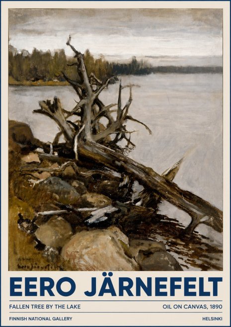 Eero Järnefelt Fallen Tree by the Lake No3 - Plakat