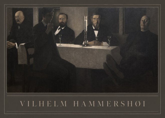 Vilhelm Hammershøi Five Portraits II No1 - Plakat
