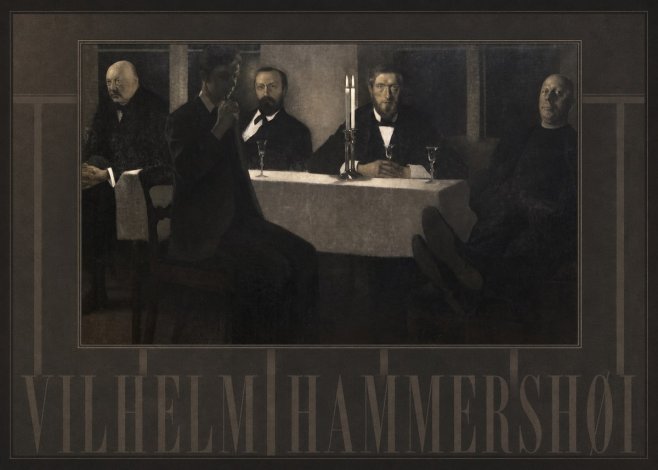 Vilhelm Hammershøi Five Portraits II No4 - Plakat
