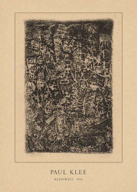 Paul Klee Kleinwelt No4 - Plakat