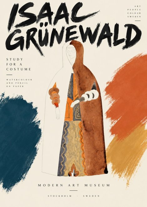 Isaac Grünewald Study for a Costume I No3 - Plakat