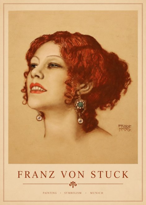 Franz von Stuck Medusa No1 - Plakat