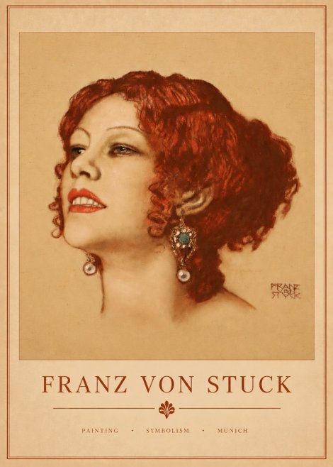 Franz von Stuck Medusa No4 - Plakat