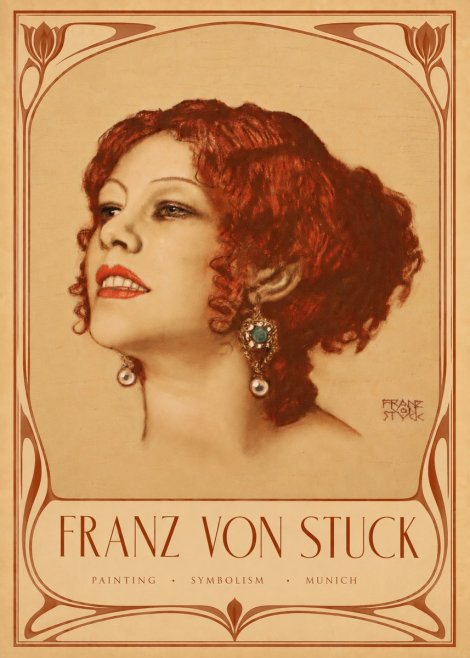 Franz von Stuck Medusa No6 - Plakat